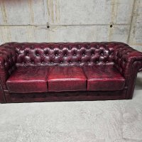 Оргинален диван в стил Честърфийлд в перфектно състояние, снимка 1 - Дивани и мека мебел - 44063535