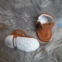 Бебешки буйки за прохождане TODOR - естествена кожа  Лято- Кафяви Тодор , снимка 3 - Бебешки обувки - 33105506