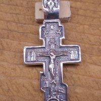Сребърен кръст, снимка 4 - Колиета, медальони, синджири - 39690857