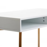 Красиво бяло бюро с изчистен дизайн, Код:2887, снимка 4 - Бюра - 37862047