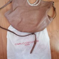 Carlo Cecchini#ROMA#естествена кожа чанта #, снимка 1 - Чанти - 29015137