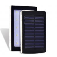 Соларна външна батерия power bank 60000mah с led фенер телефон iphone, снимка 3 - Външни батерии - 28865422