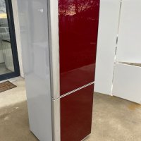 Дизайнерски червен стъклен хладилник Siemens, снимка 4 - Хладилници - 43209589