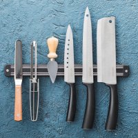 Магнитна лента за ножове и прибори-48 см, снимка 4 - Прибори за хранене, готвене и сервиране - 35638799