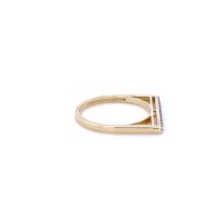 Златен дамски пръстен 1,72гр. размер:53 14кр. проба:585 модел:20427-2, снимка 2 - Пръстени - 43034670