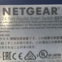 Netgear GS724Tv4 — 24-Port Gigabit Ethernet Smart Switch with 2 SFP Ports, снимка 2 - Суичове - 42945507