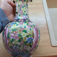 Китайска ваза Китайски порцелан , снимка 6 - Антикварни и старинни предмети - 38411403