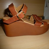 Разпродажба PAPOUTSIS сандали естествена кожа, снимка 1 - Сандали - 32691460