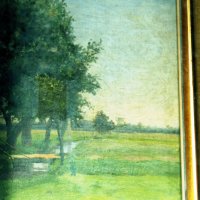 пейзаж - масло в дървена рамка, немски художник от нач. на ХХ в, снимка 3 - Картини - 44003402