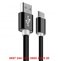 USB кабел Type C - с текстилно покритие, снимка 6 - USB кабели - 28271209
