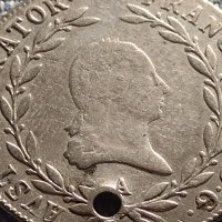 Сребърна монета 20 кройцера 1809г. Франц първи Виена Австрийска империя 13664, снимка 3 - Нумизматика и бонистика - 42930617