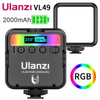 RGB фенер с литиева батерия Ulanzi VL49, снимка 1 - Светкавици, студийно осветление - 40830037