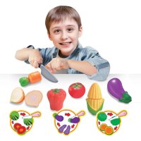 Детски комплект реалистични зеленчуци за рязане, снимка 3 - Образователни игри - 43998846