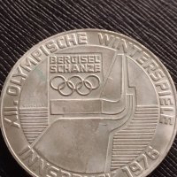 Сребърна монета 100 шилинга 1976г. Австрия XII Зимни олимпийски игри Инсбрук 41418, снимка 15 - Нумизматика и бонистика - 43567931