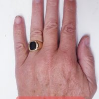 Златни плътни мъжки пръстени, снимка 12 - Пръстени - 38309263