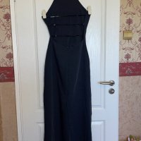 Нова дълга черна еластична елегантна официална парти коктейлна класическа рокля , снимка 3 - Рокли - 40146306