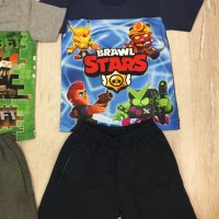 Детски къси екипи Brawl Stars,Fortnite и Minecraft унисекс, снимка 5 - Детски комплекти - 34089610