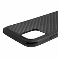 Roar Удароустойчив качествен кейс с карбонова текстура за iPhone 11 Pro Max черен (2 броя), снимка 2 - Калъфи, кейсове - 34992644