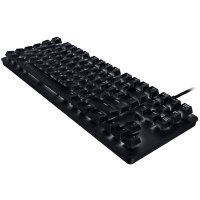 Клавиатура USB Механична Razer BlackWidow Lite Тиха и компактна Черна с бяла LED подсветка, снимка 3 - Клавиатури и мишки - 37235918
