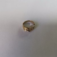 Златен пръстен с циркони 08, снимка 6 - Пръстени - 26784593