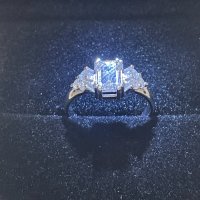 златен пръстен с диамант, снимка 3 - Пръстени - 43412339