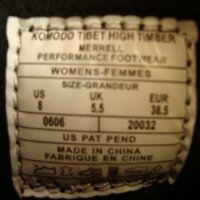 Merrell ® Komodo Tibet естествена кожа ботуши, снимка 8 - Дамски ботуши - 34830736