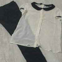 Панталон Zara с риза Zara размер XS, снимка 1 - Панталони - 38775601