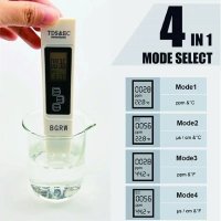 Многофункционален цифров тестер за качество на водата 3 в 1 ,TDS EC Meter, снимка 4 - Други инструменти - 43280908