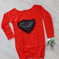 нова червена блузка, снимка 1 - Блузи с дълъг ръкав и пуловери - 43121248