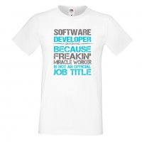 Мъжка тениска Software Developer Job, снимка 4 - Тениски - 33158798