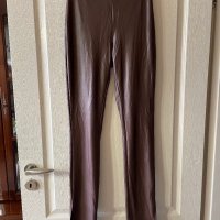 Нов висока талия кафяв еластичен ежедневно елегантен панталон , снимка 5 - Панталони - 44034976