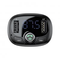 BASEUS FM трансмитер BASEUS с Bluetooth MP3 и 2 USB CCTM-01, снимка 2 - Аксесоари и консумативи - 32386803