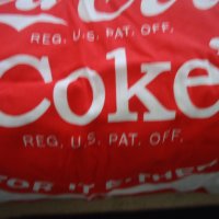 Ретро колекционерски чаршаф плик за одеяло Кока Кола, снимка 5 - Колекции - 40527552