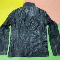 ''SuperDry Leather Ryan Bomber Jacket''оригинално мъжко кожени яке S-М размер, снимка 5 - Якета - 38509841