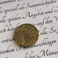 Райх монета - Германия - 5 пфенига | 1924г.; серия А, снимка 2 - Нумизматика и бонистика - 43290806
