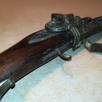стара пушка антика-метал/дърво 102см 0406210831, снимка 4 - Антикварни и старинни предмети - 33100028