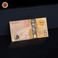 WR Australia $ 5 цветно злато банкнота 2016 , снимка 4 - Колекции - 26828630