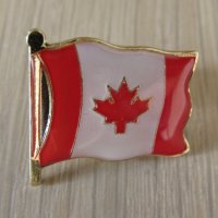 Метална значка-флаг от Канада, снимка 1 - Колекции - 43329251