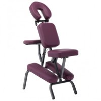 Стол за масаж, изкуствена кожа, бордо, 122x81x48 см, снимка 1 - Друго търговско оборудване - 40299406