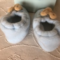 Маркови бебешки пантофи Зайче, Trousselier, 0-2 г., био памук, френски, унисекс, престижен подарък, снимка 12 - Бебешки обувки - 43058673