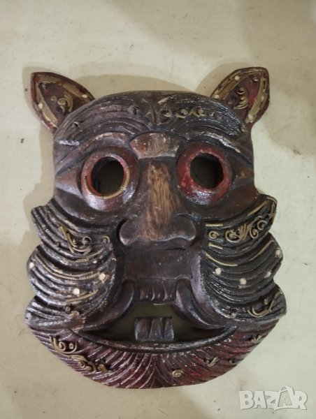 Дървена маска за декорация, снимка 1