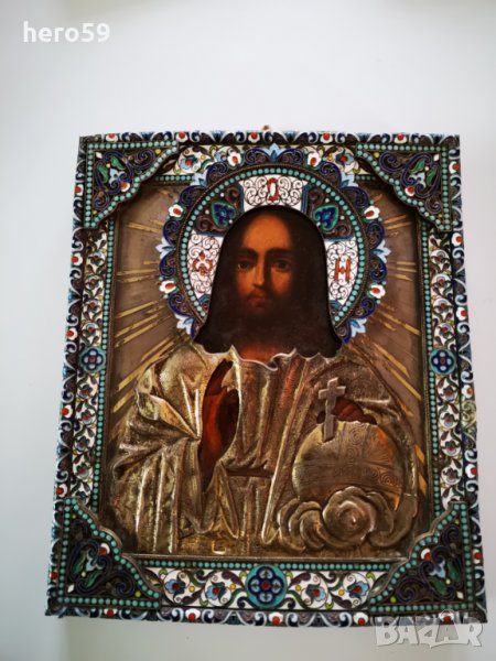 Царска Русия,икона сребро,сребърна,сребро 84,емайл/златна сребърен сребърни сребърно/, снимка 1