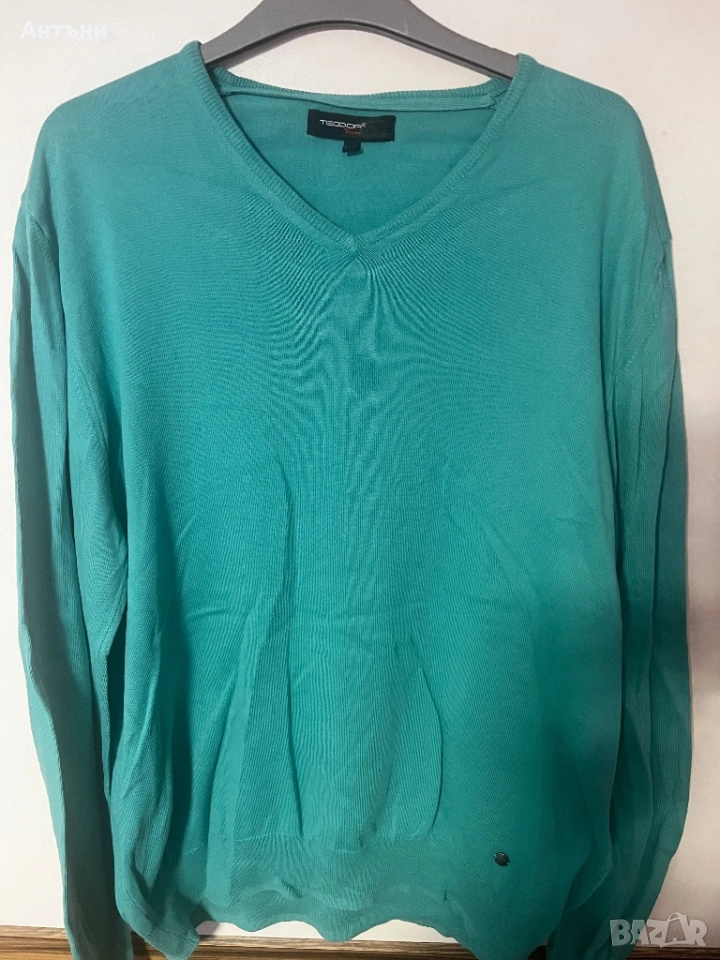 Зелена блуза с дълъг ръкав, снимка 1