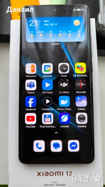 Телефон Xiaomi 12, 8GB/256GB Gray - отличен, снимка 1