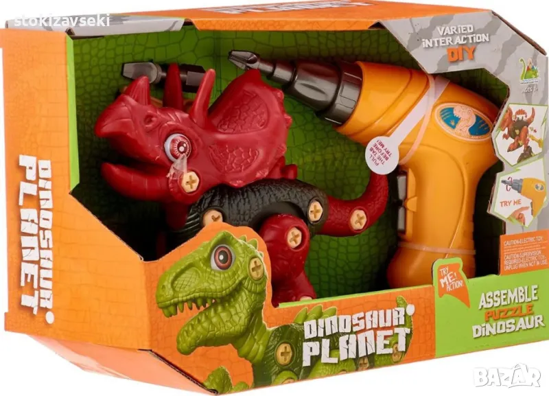 Динозавър за сглобяване с винтоверт – Игра и обучение в едно, снимка 1