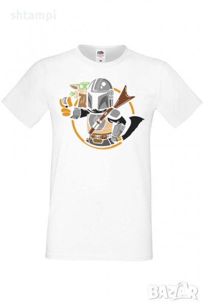 Мъжка тениска Star Wars mandalorian baby yoda 2,Междузвездни войни,Филм,Изненада,Подарък,Повод,, снимка 1