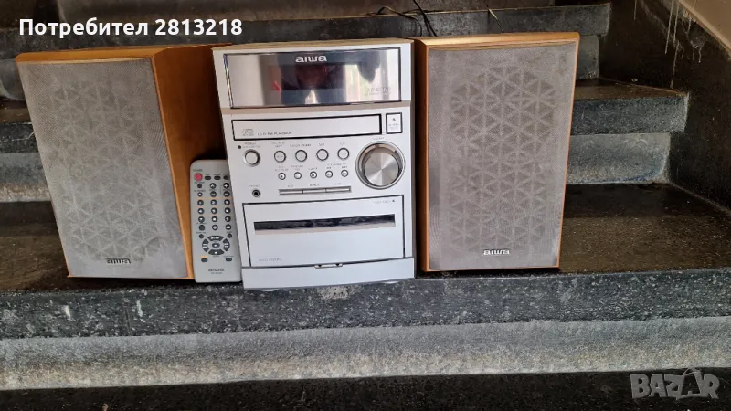 Музикална стерео система CD, касета, радио AIWA XR-M50, снимка 1