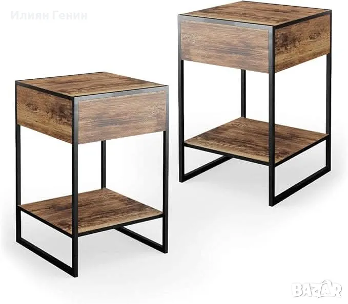 Комплект от 2 бр нощни шкафчета, снимка 1