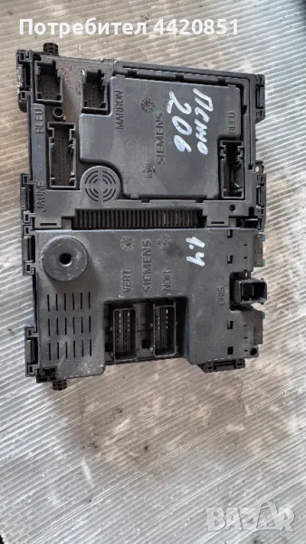 Контролен Модул (Бушонно Табло BSI / BSM ) за Peugeot 206 - 9625812380, снимка 1