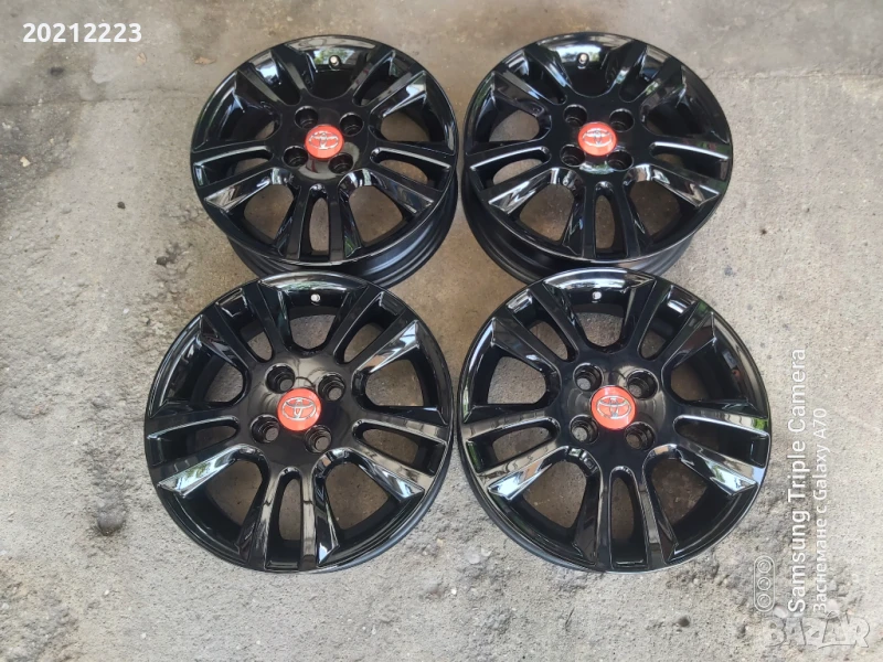 4 броя алуминиеви джанти за Toyota Aygo 15, снимка 1
